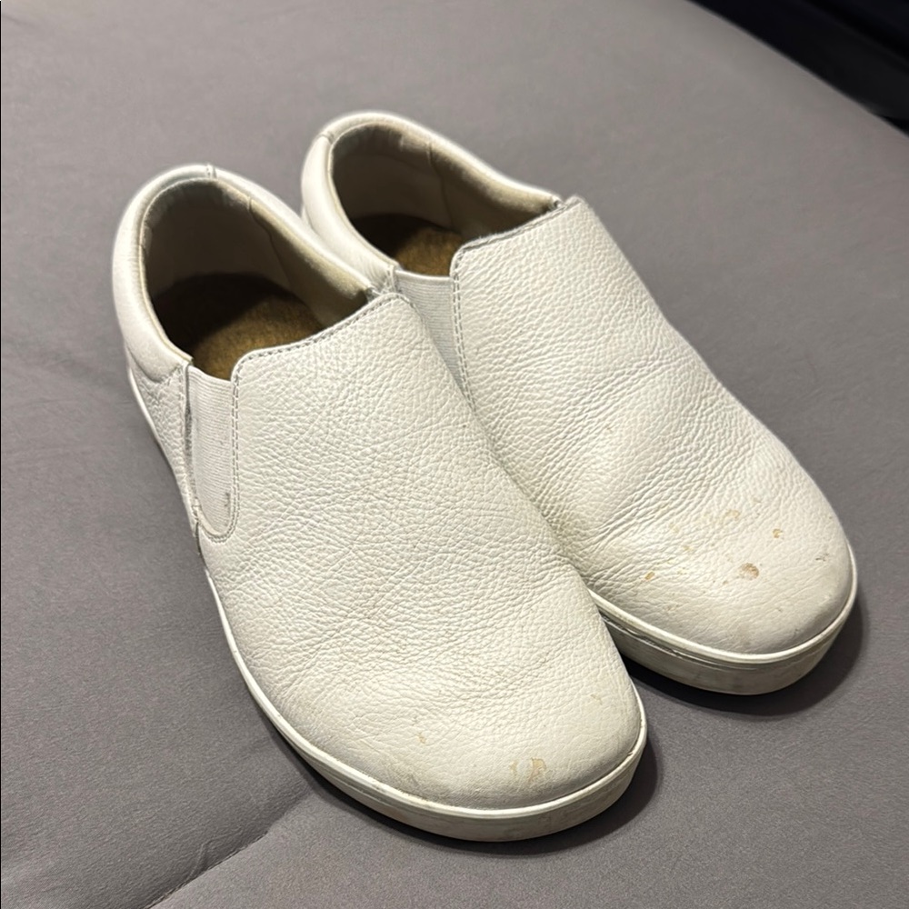 Birkenstock Women's White Slip-On Sneakers